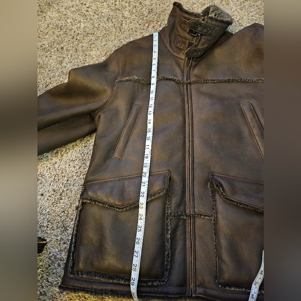 Ted Baker Dark Brown Shearling Jacket - image 5